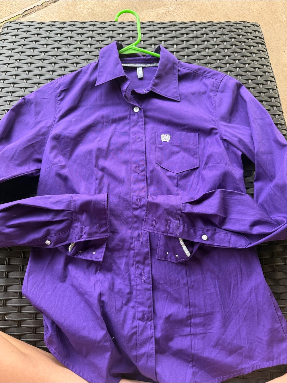 Cinch Small Purple Women's Button-Down Shirt